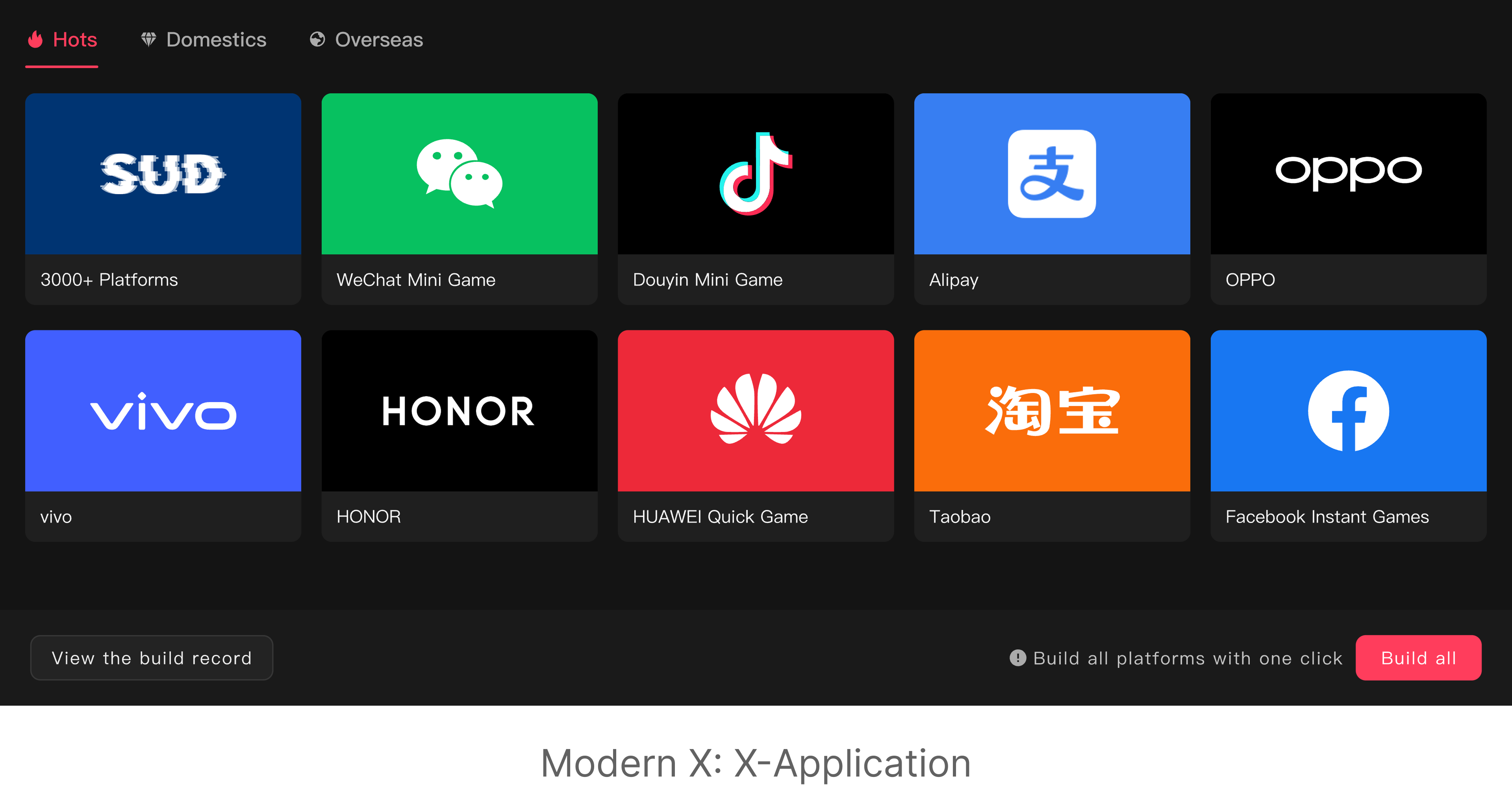 现代跨平台 Modern X: X-Application