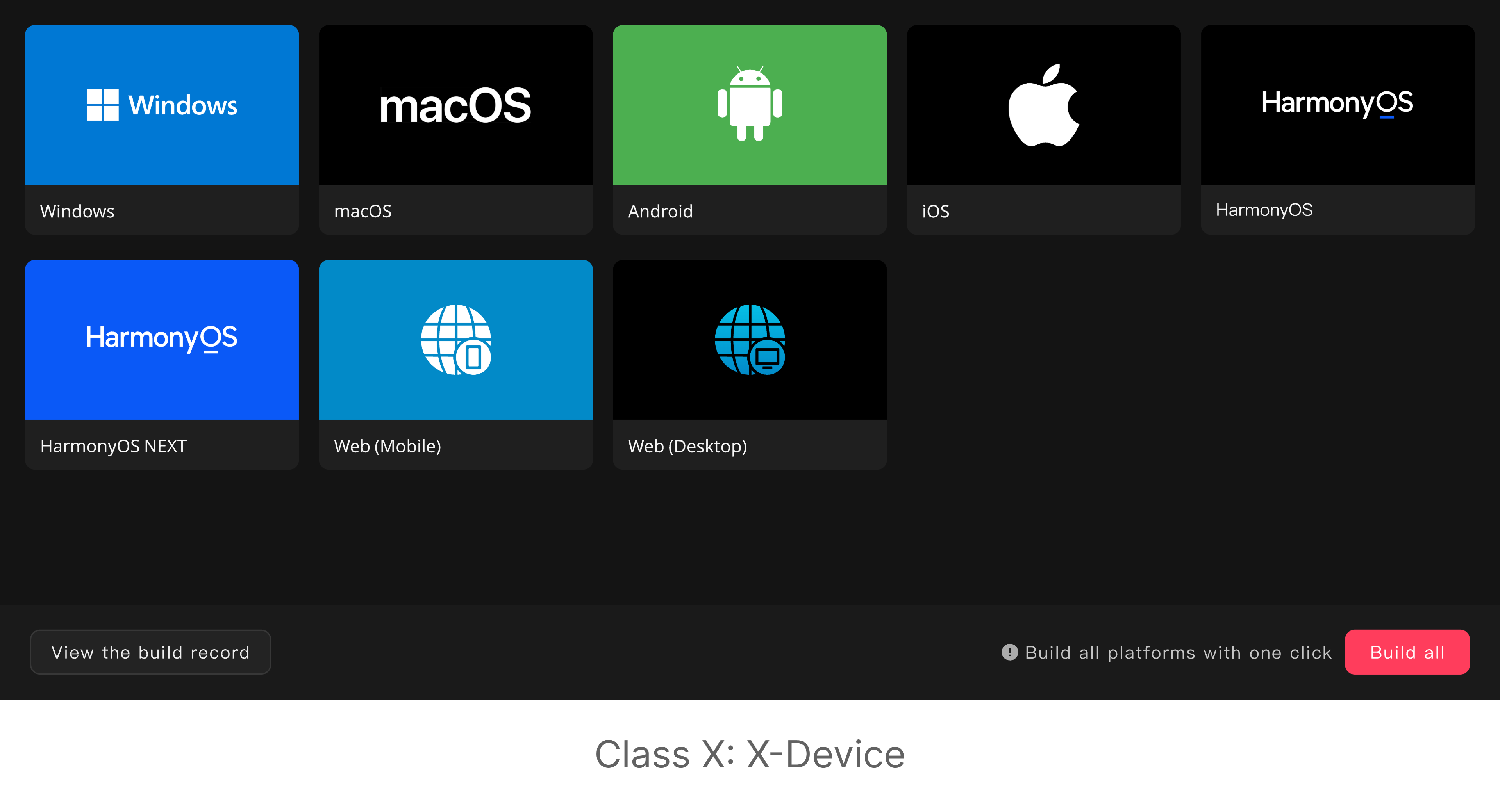 经典跨平台 Class X: X-Device