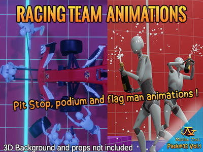 Racing Team animations