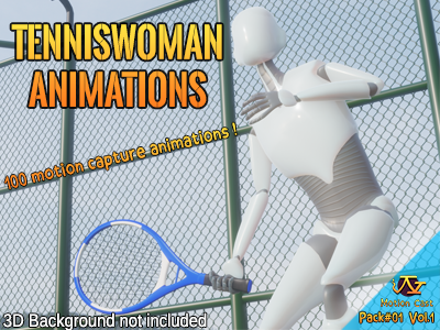 Tenniswoman animations