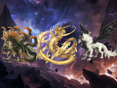 山海经主题系列美术素材