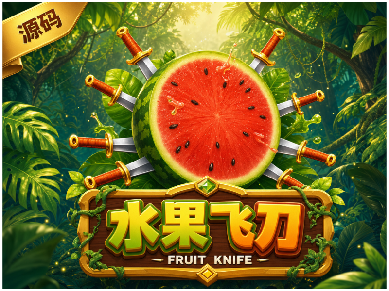 水果飞刀-见缝插针类休闲小游戏