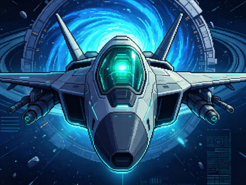 打飞机小游戏赛博深空版