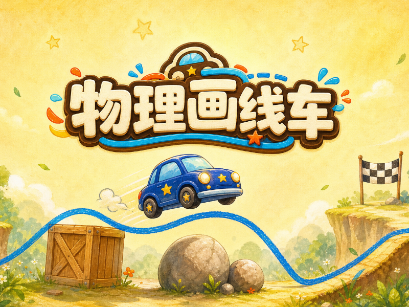 物理画线车 - 画线铺路，趣味闯关休闲小游戏