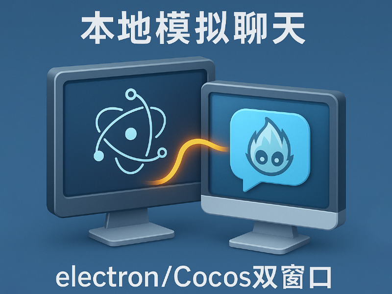 本地模拟联网聊天electron/Cocos双窗口