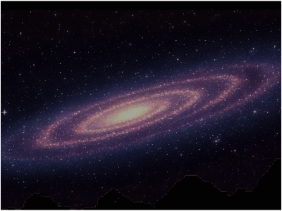 2D宇宙星空场景