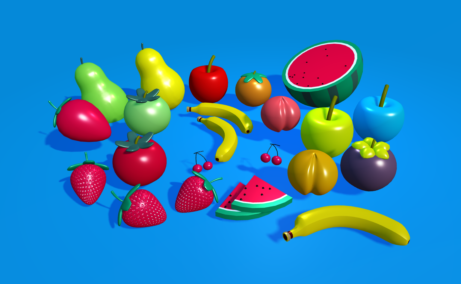 low poly 3d model package