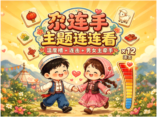 《尕连手连连看》— Q版西北民俗连连看微信小游戏源码